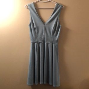 V-neck Casual Skater Dress